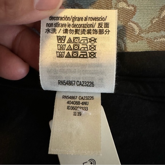 Victoria's Secret PINK Girlfriend Cropped Bling Tee Shirt Black Size Large - Picture 9 of 12